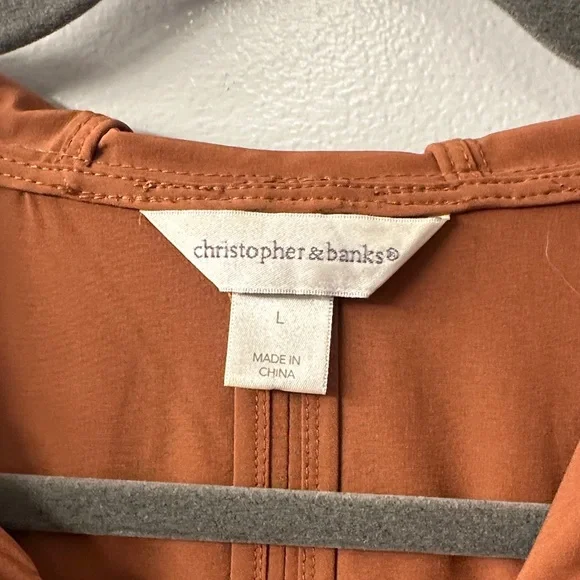 Christopher & Banks Rust Lightweight Jacket - Picture 2 of 5